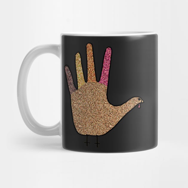 Glittery Hand Turkey by dogbone42